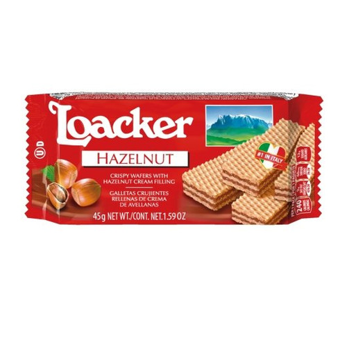 Loacker Classic Hazelnut Crispy Wafer, 1.59 Ounce - 144 Per Case